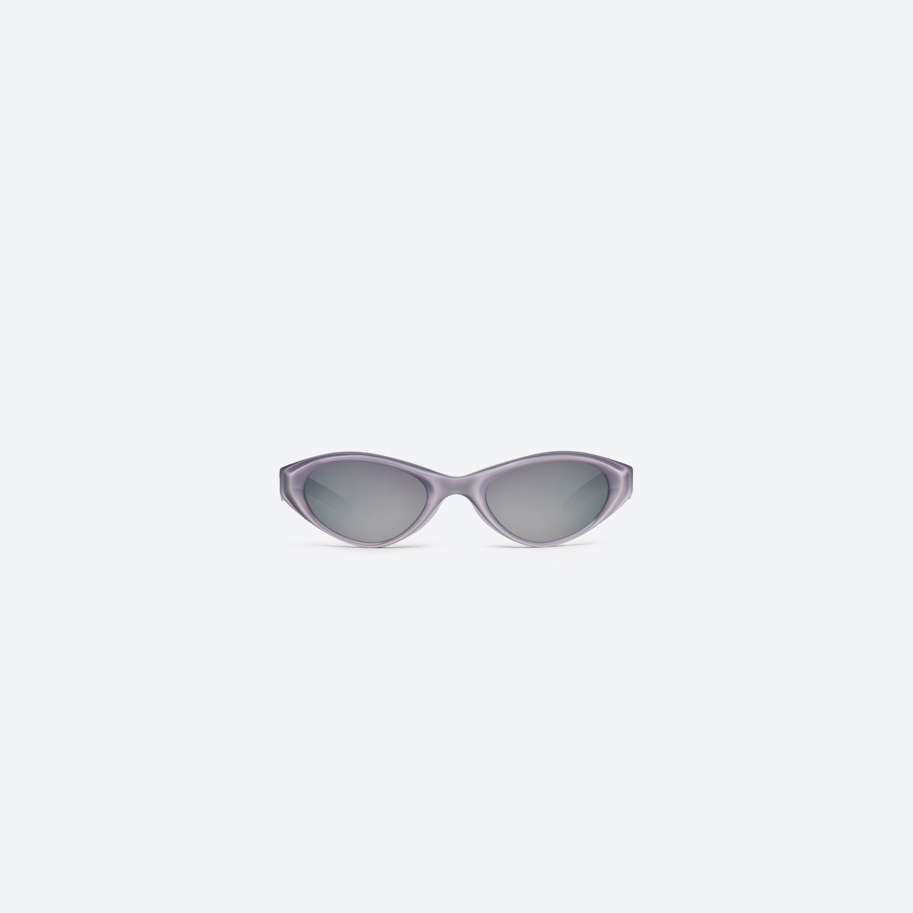 A front view of Gentle Monster Eq P8 Pink Acetate framed Cat-eye sunglasses.