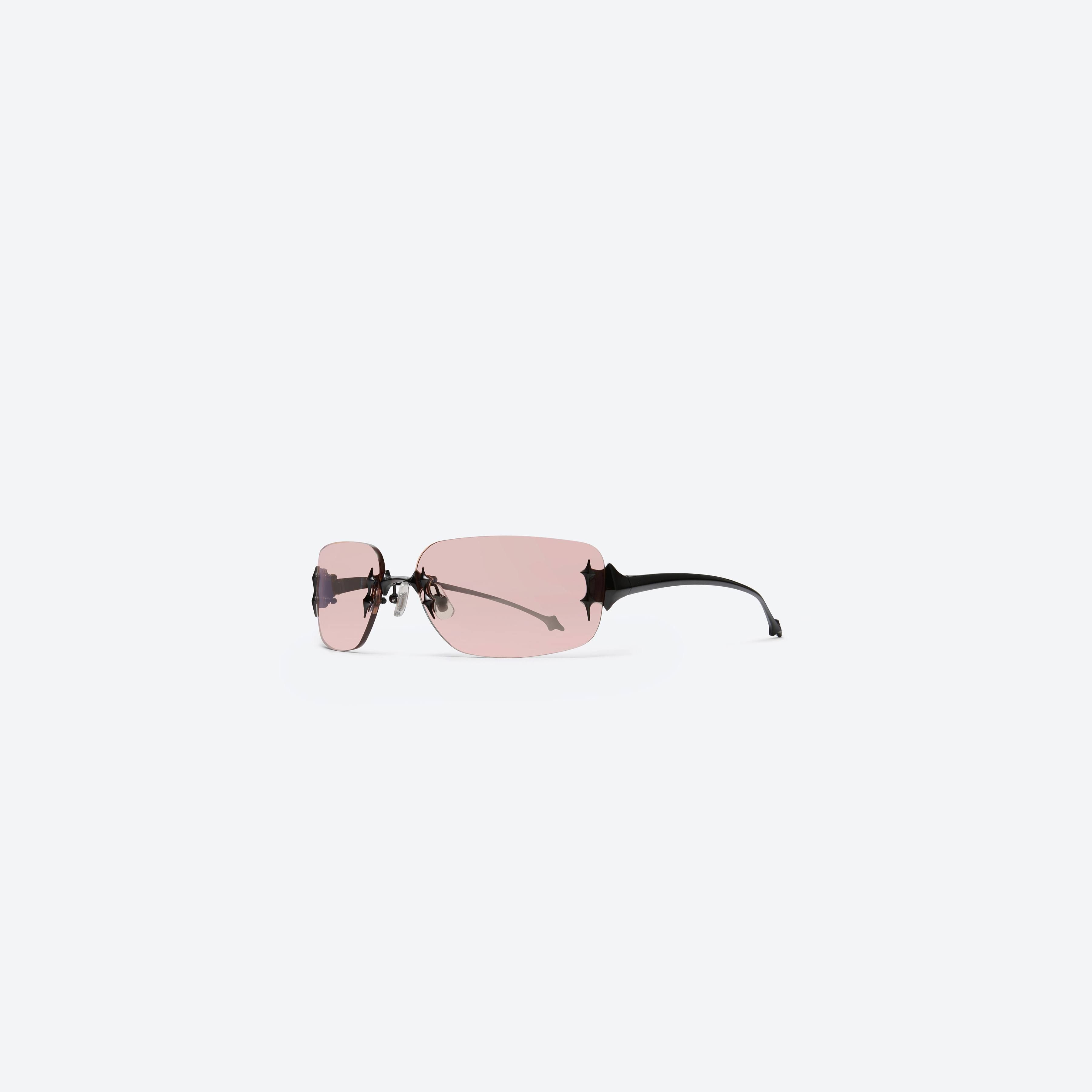 45-degree view of Gentle Monster Ttl 01 Black Metal framed Square sunglasses.