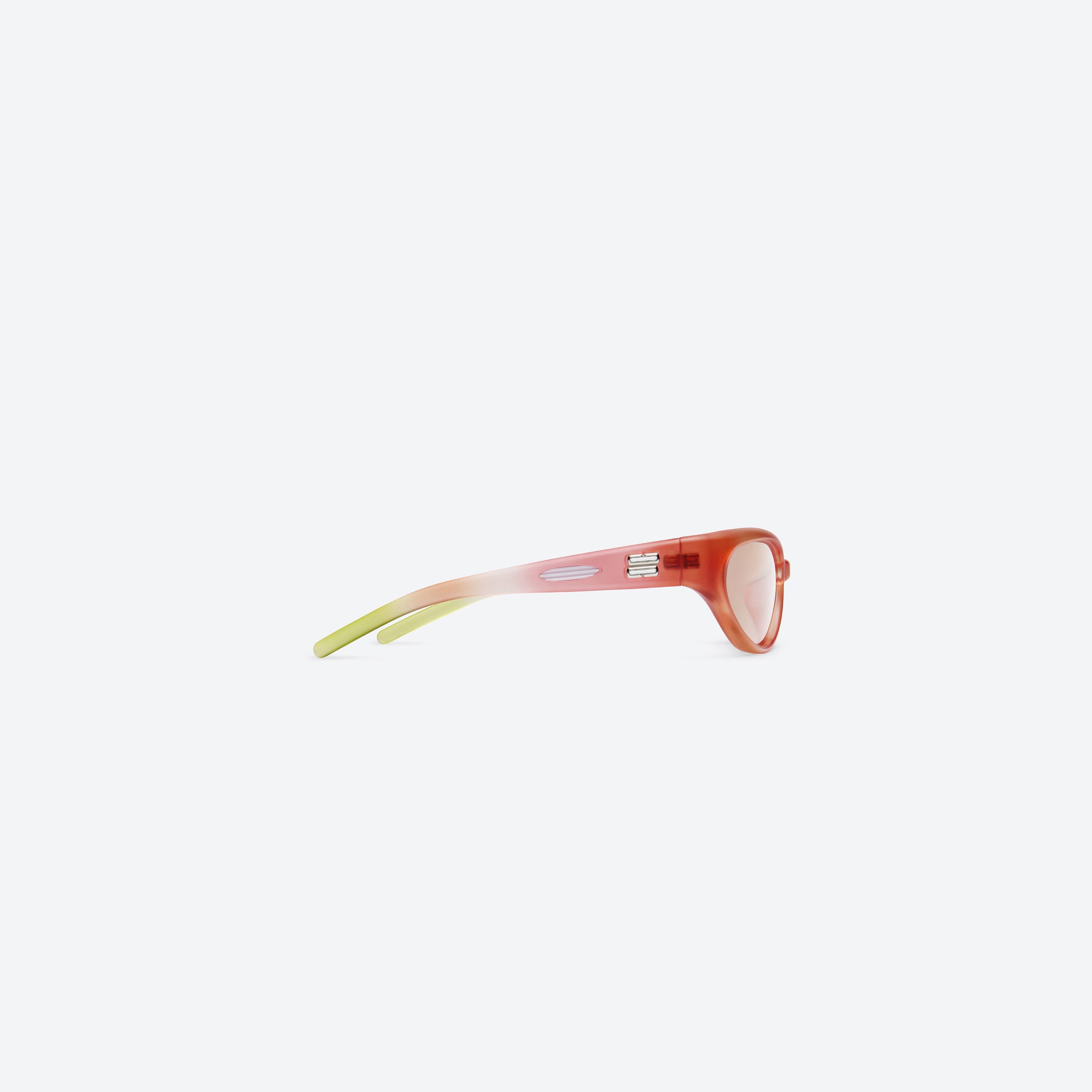 A detailed right view of Gentle Monster Juicy MG4 Multicolored Nylon framed Wraparound sunglasses.