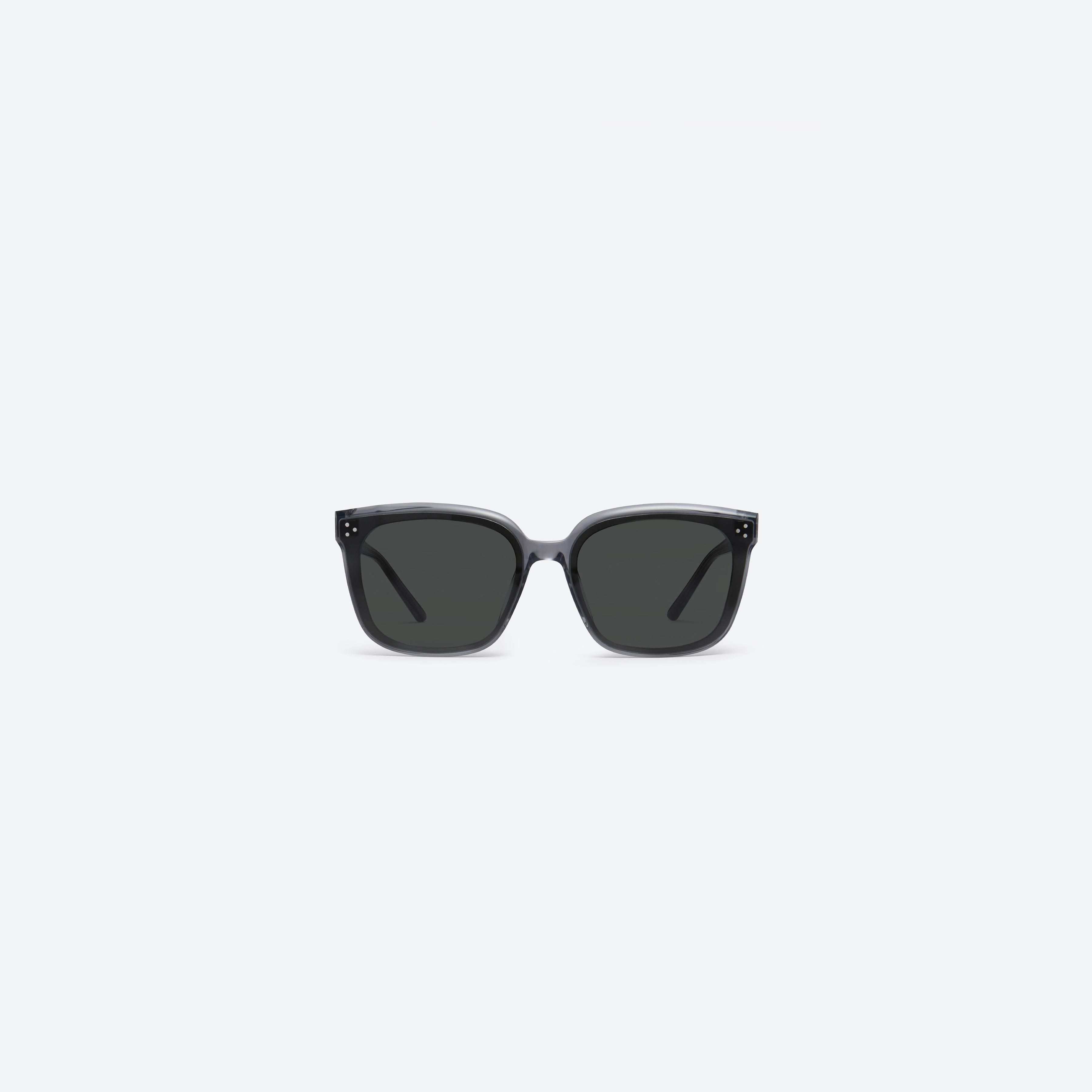 A front view of Gentle Monster Dear G1 Gray Acetate framed Square sunglasses.