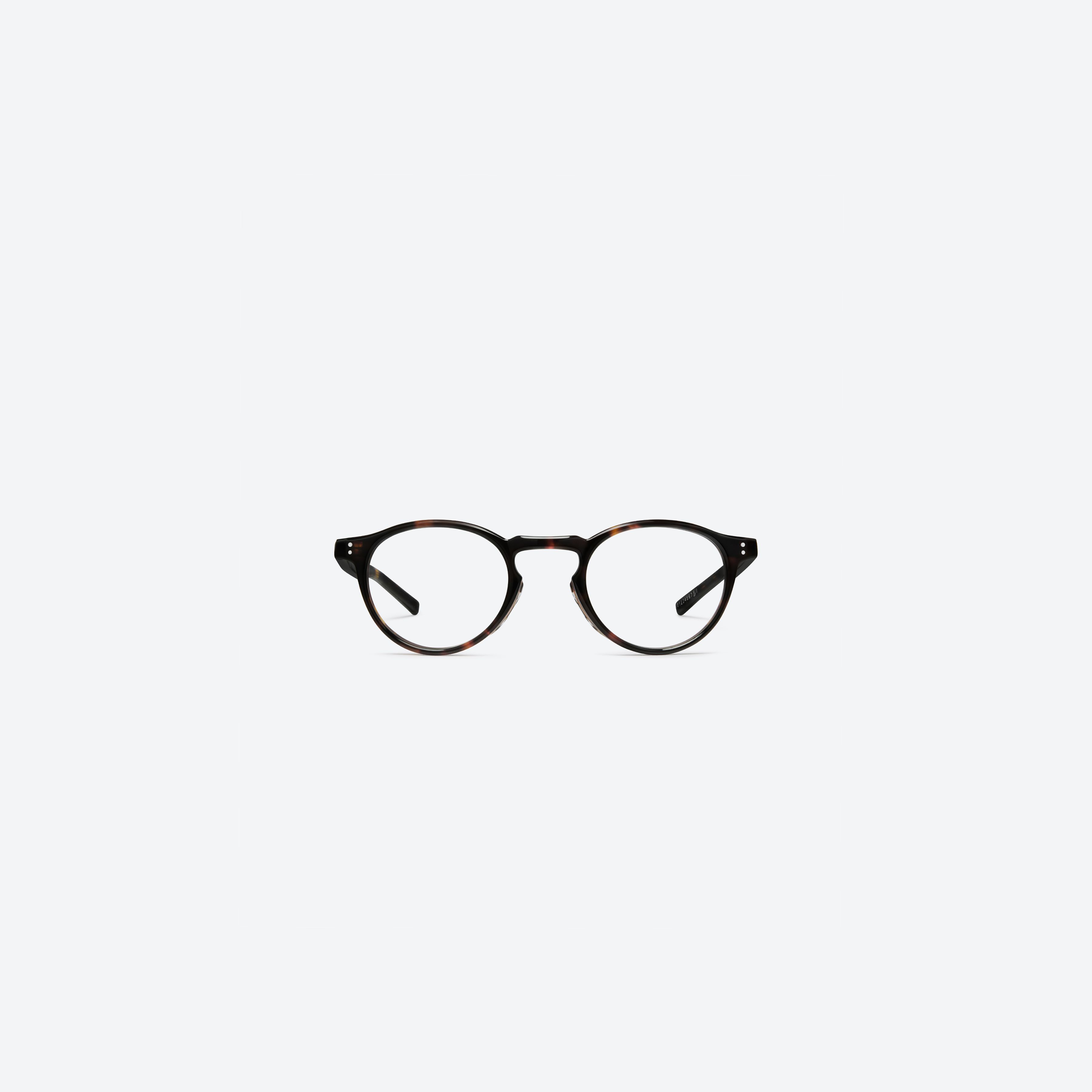 A front view of Gentle Monster Maison Margiela - MM309 T1 Tortoise Acetate framed Round glasses.
