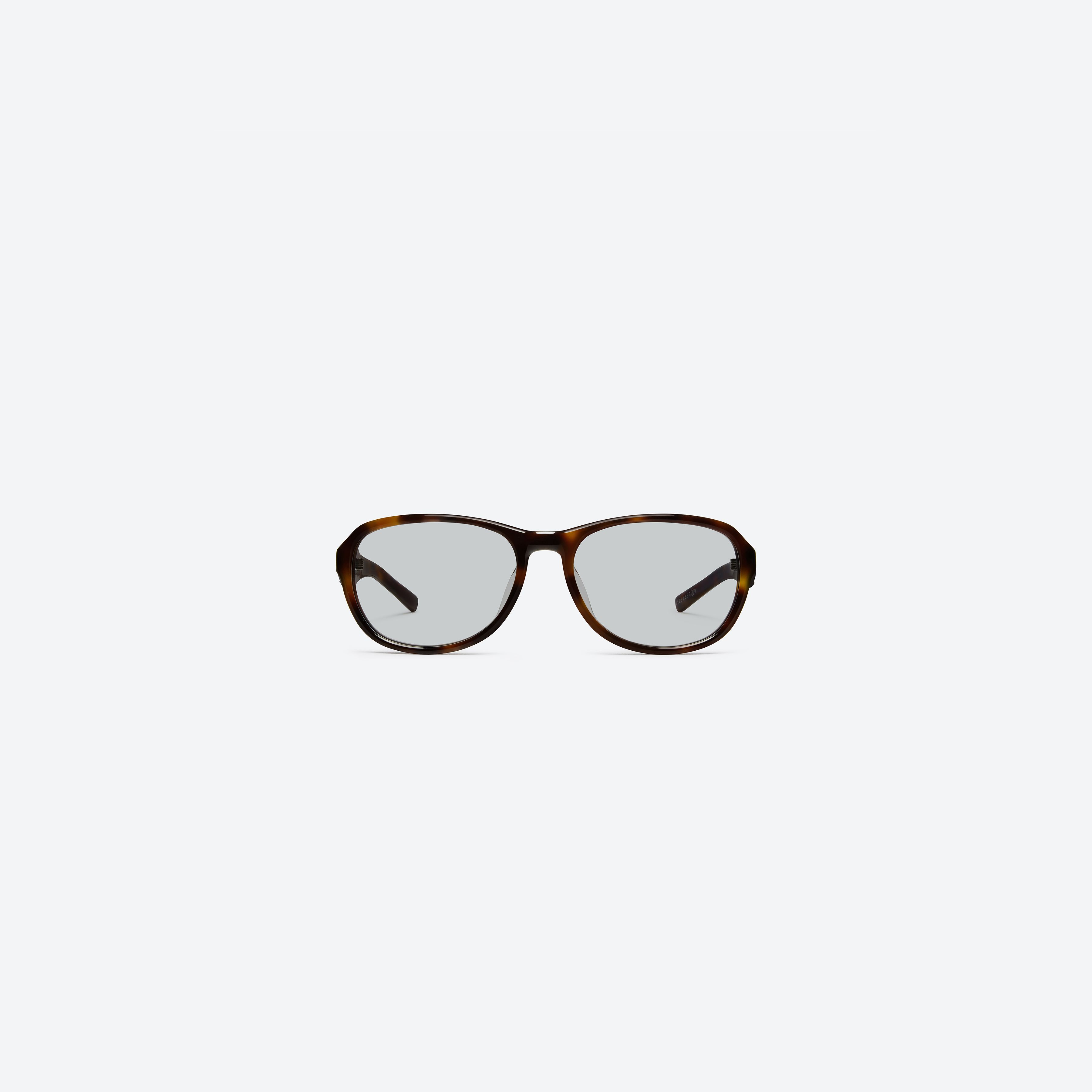 A front view of Gentle Monster Maison Margiela - MM303 L2 Tortoise Acetate framed Aviator sunglasses.