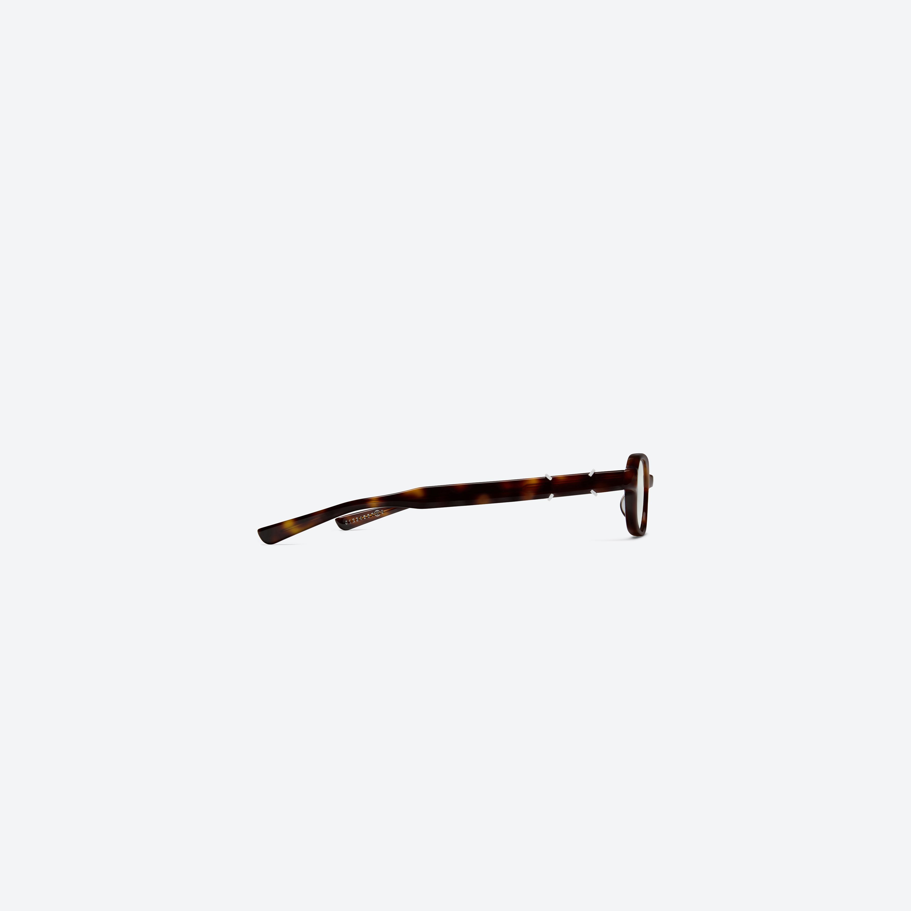 A detailed right view of Gentle Monster Maison Margiela - MM313 L2 Tortoise Acetate framed Square sunglasses.