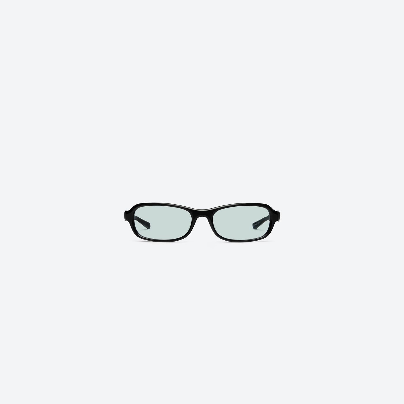A front view of Gentle Monster Maison Margiela - MM314 01 Black Acetate framed Aviator sunglasses.