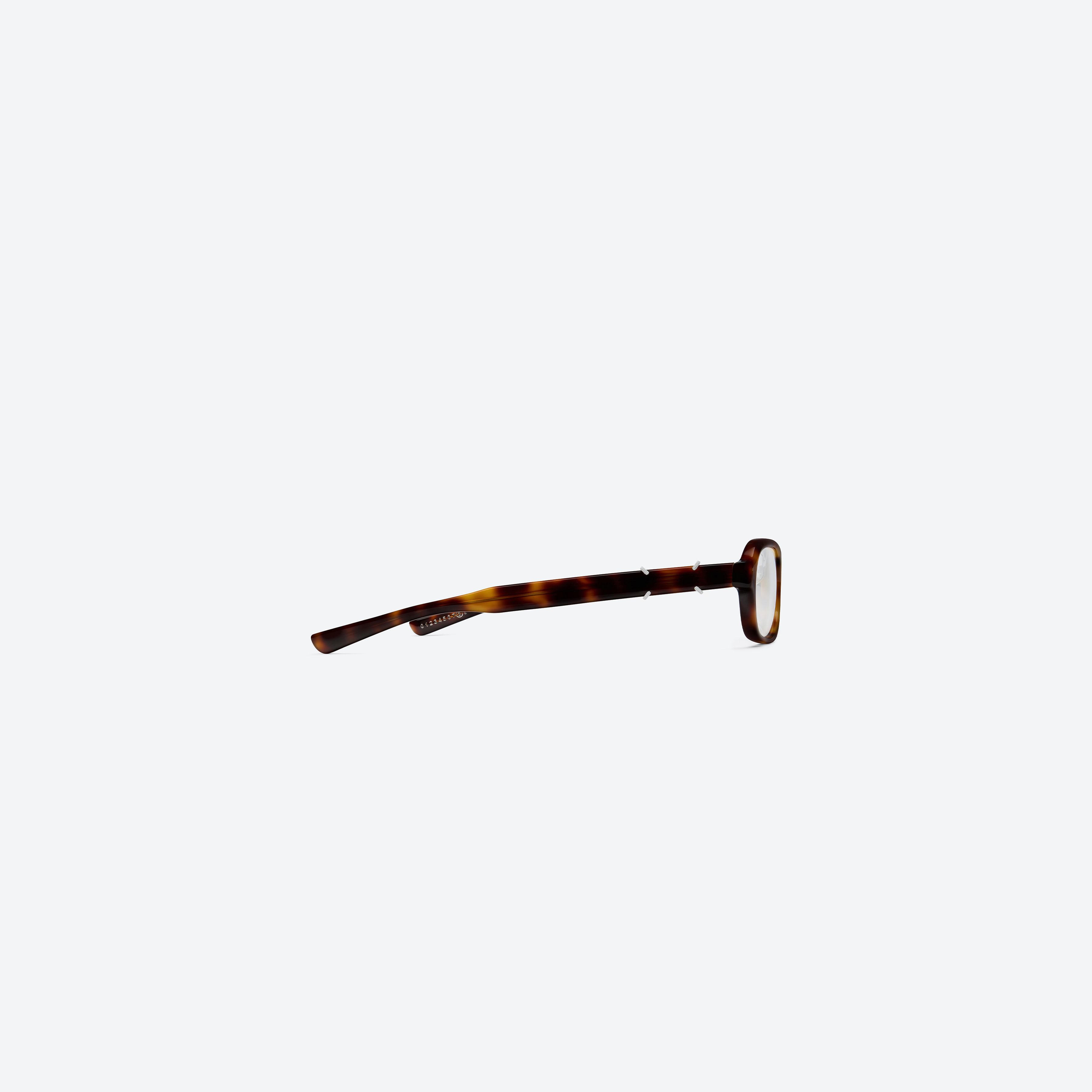 A detailed right view of Gentle Monster Maison Margiela - MM314 L2 Tortoise Acetate framed Aviator glasses.