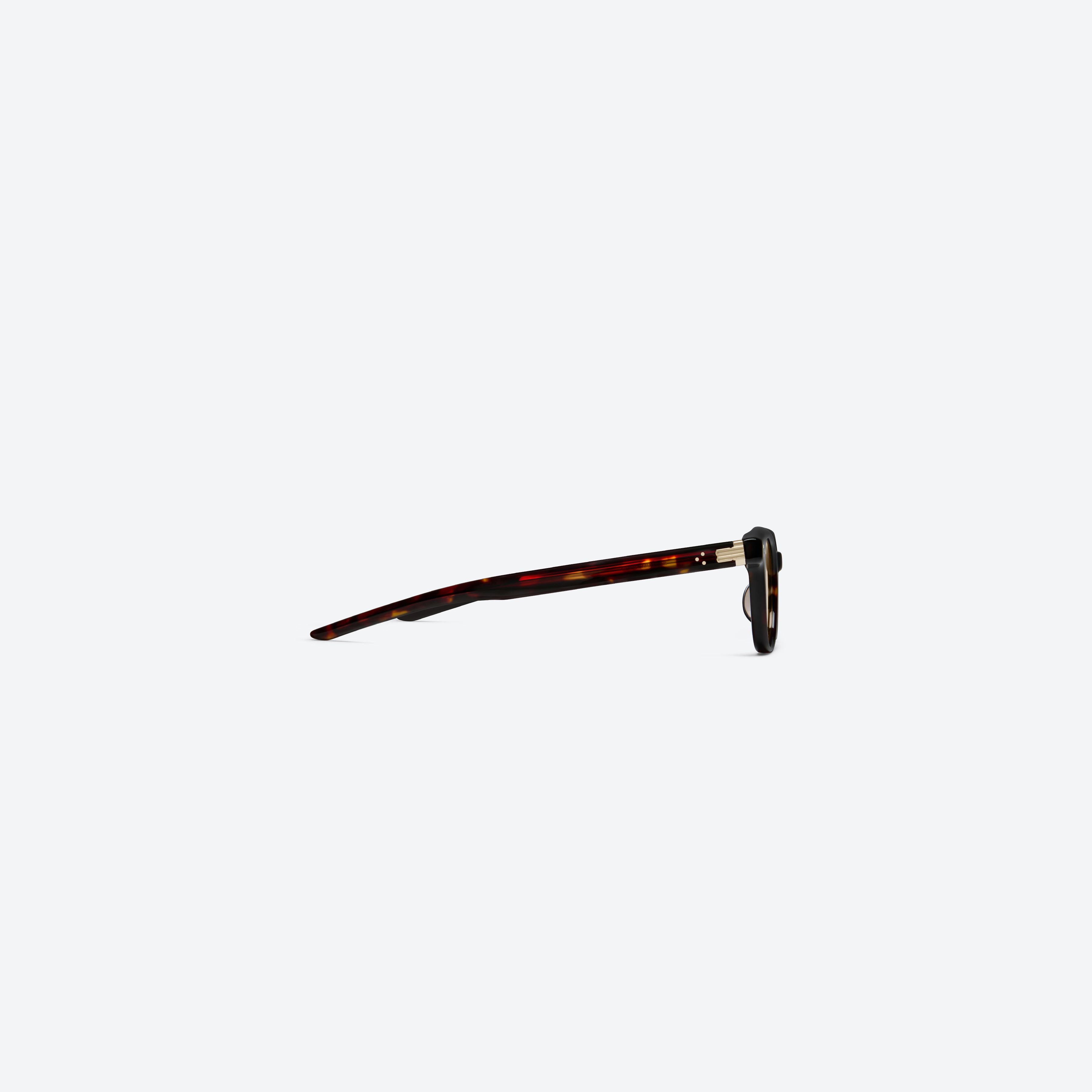 A detailed right view of Gentle Monster Cord T1 Tortoise Acetate framed Square sunglasses.