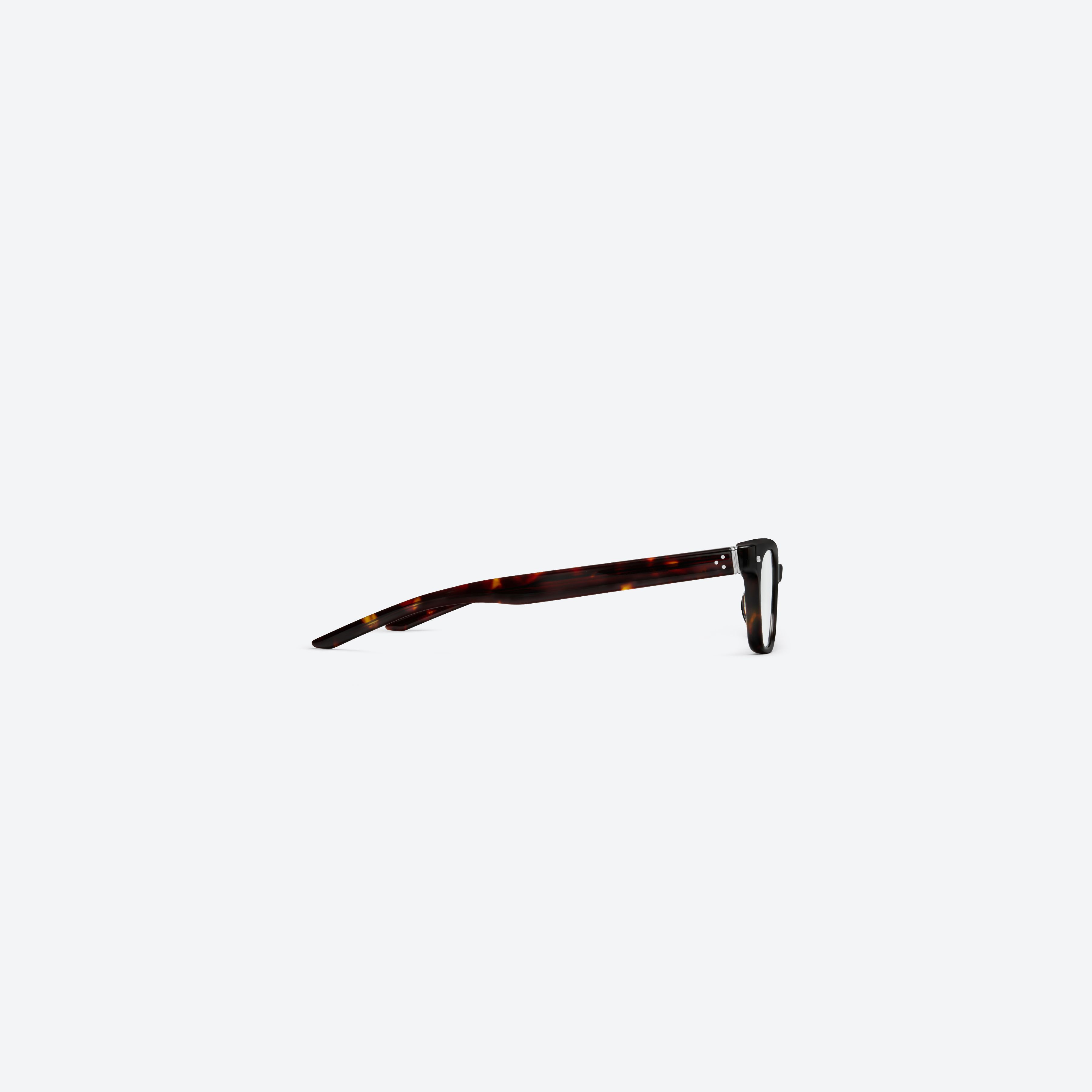 A detailed right view of Gentle Monster Ade T1 Tortoise Acetate framed Square glasses.