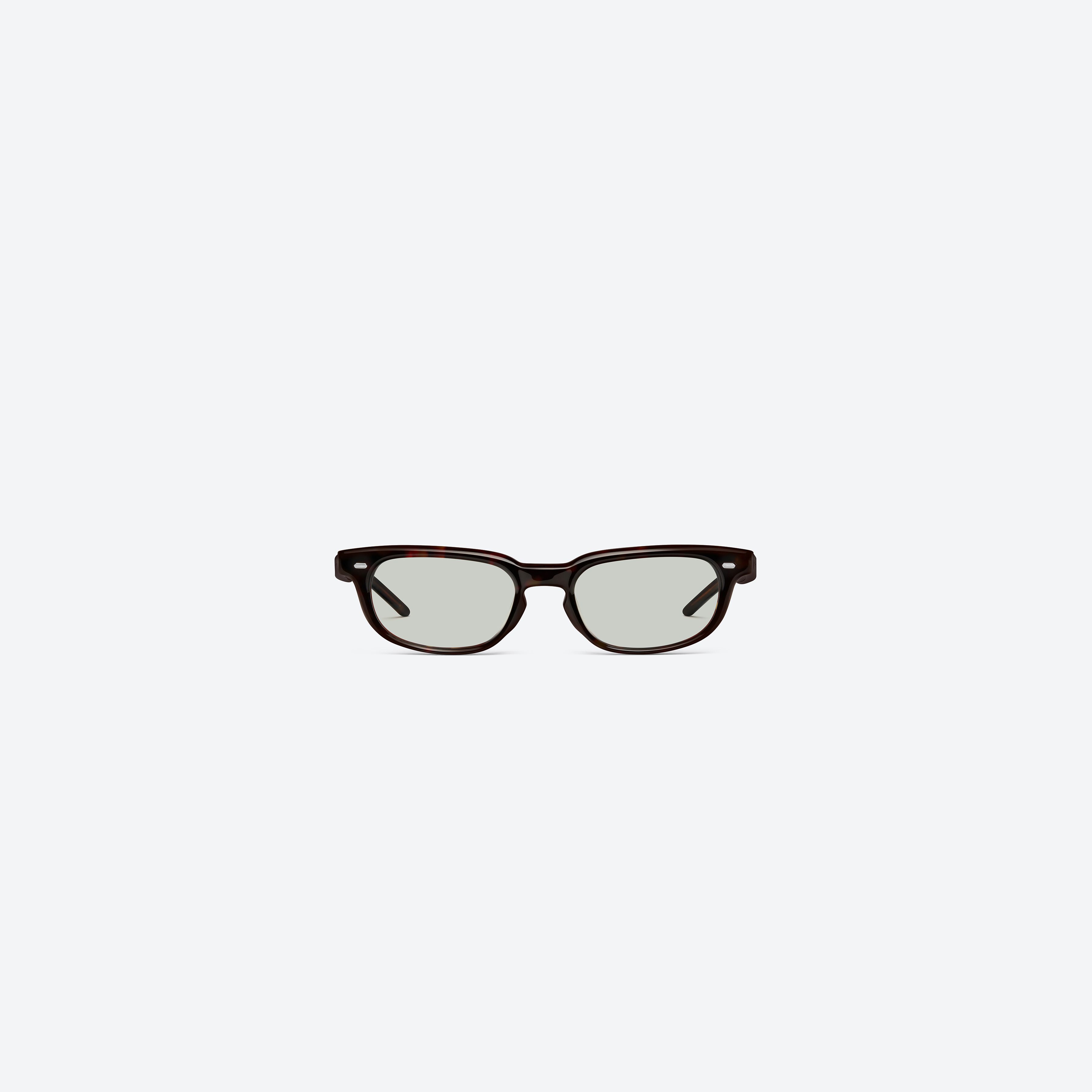 A front view of Gentle Monster Magg T1 Tortoise Acetate framed Round sunglasses.