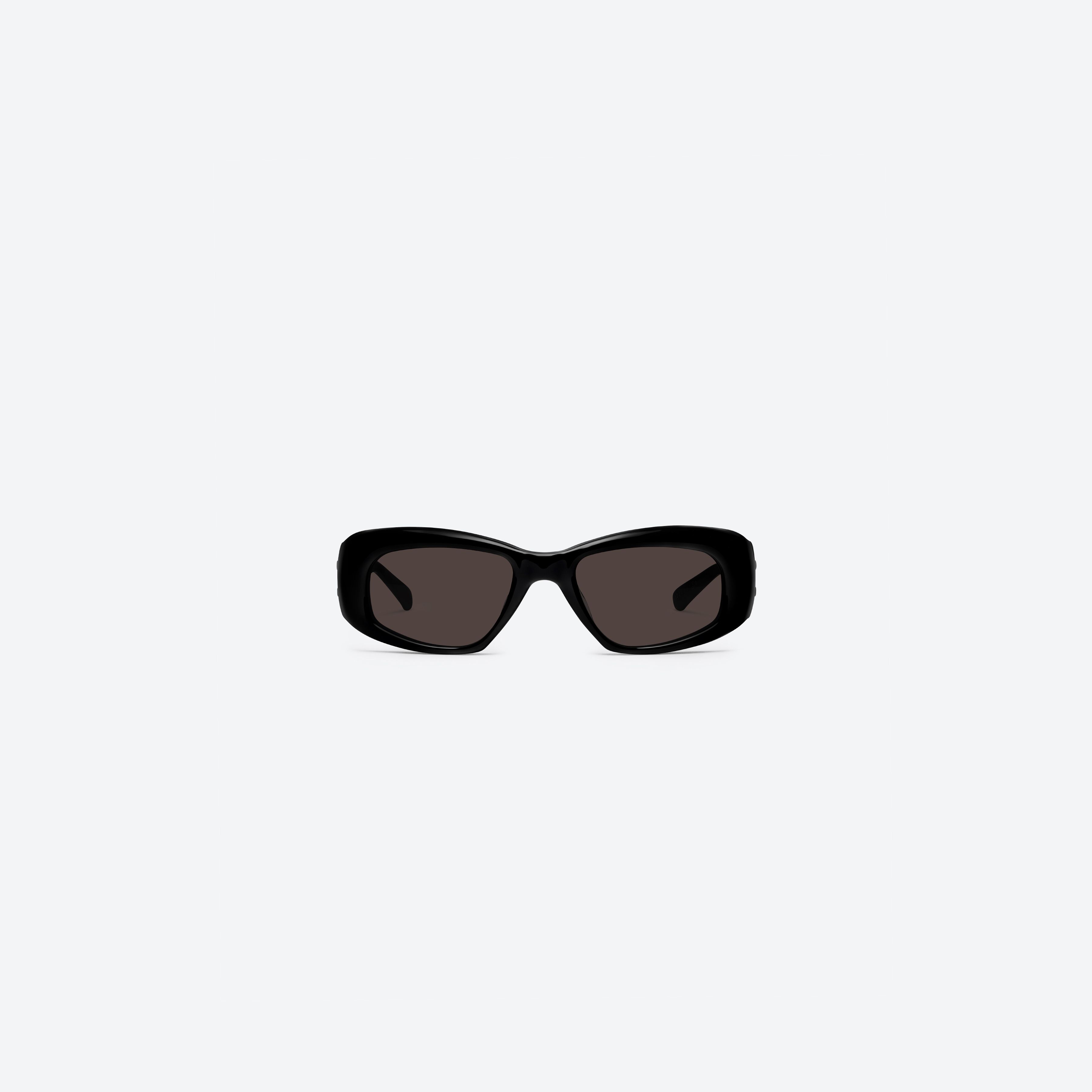 A front view of Gentle Monster Maison Margiela - MM324 01 Black Acetate framed Square sunglasses.