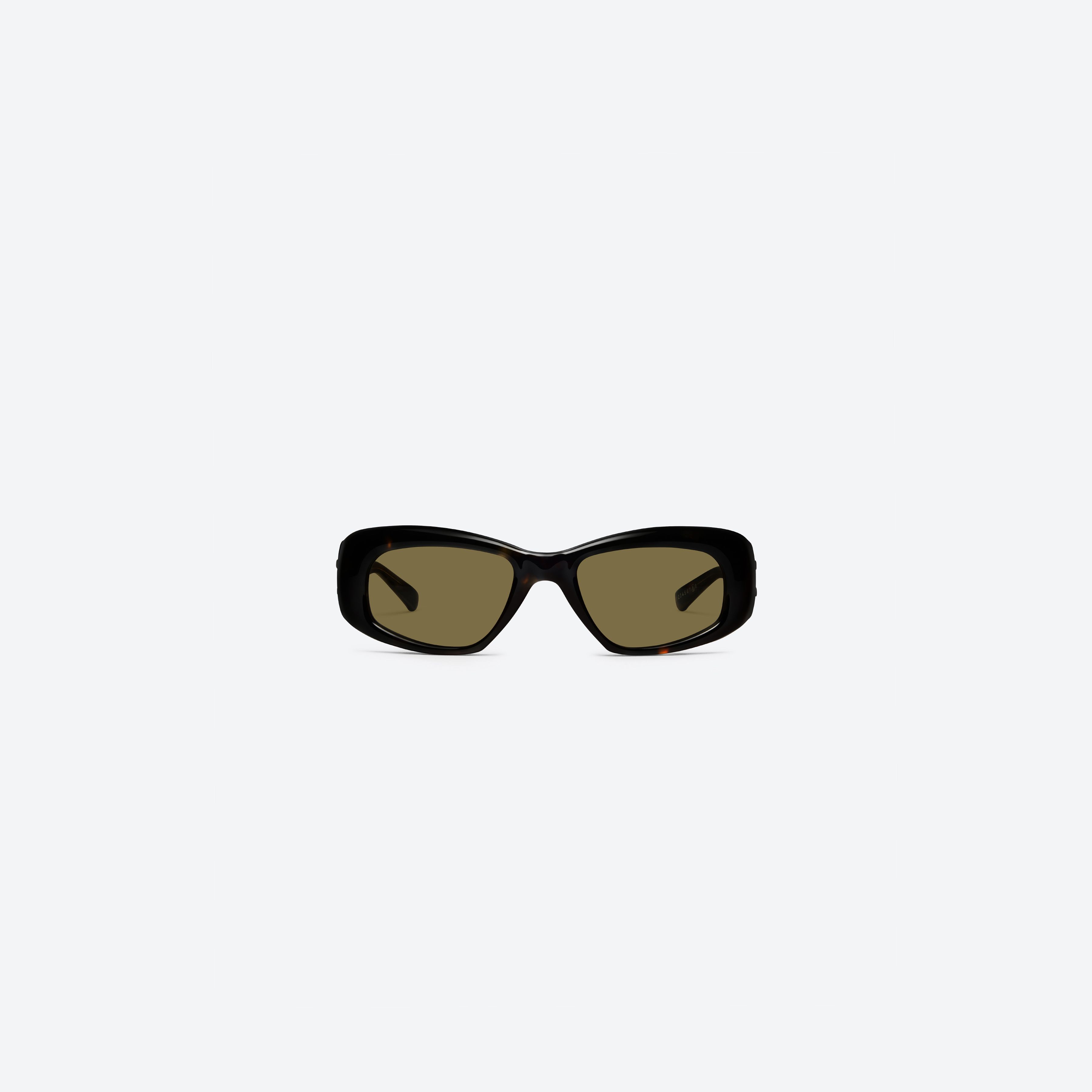 A front view of Gentle Monster Maison Margiela - MM324 T1 Tortoise Acetate framed Square sunglasses.