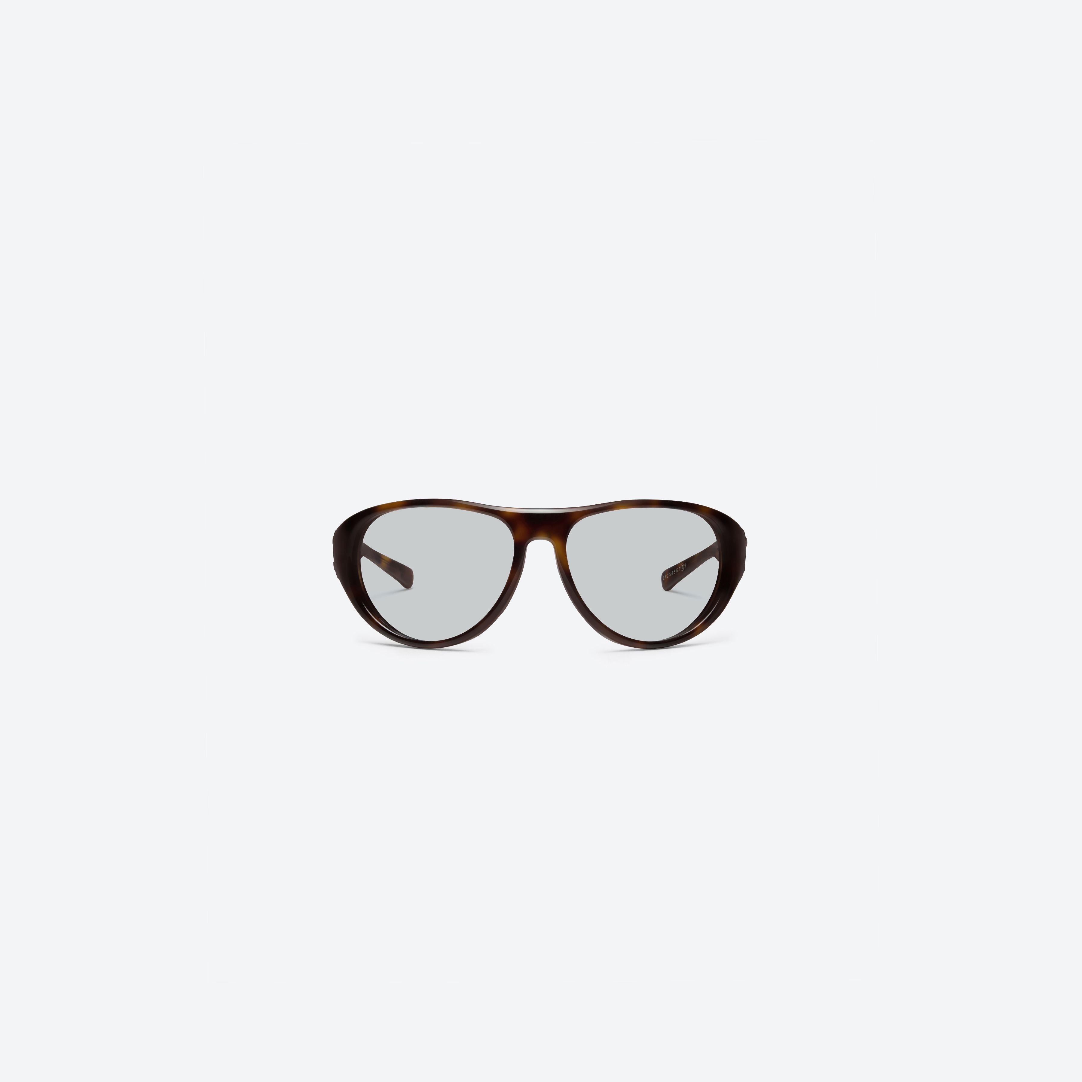 A front view of Gentle Monster Maison Margiela - MM325 L2 Tortoise Acetate framed Aviator sunglasses.