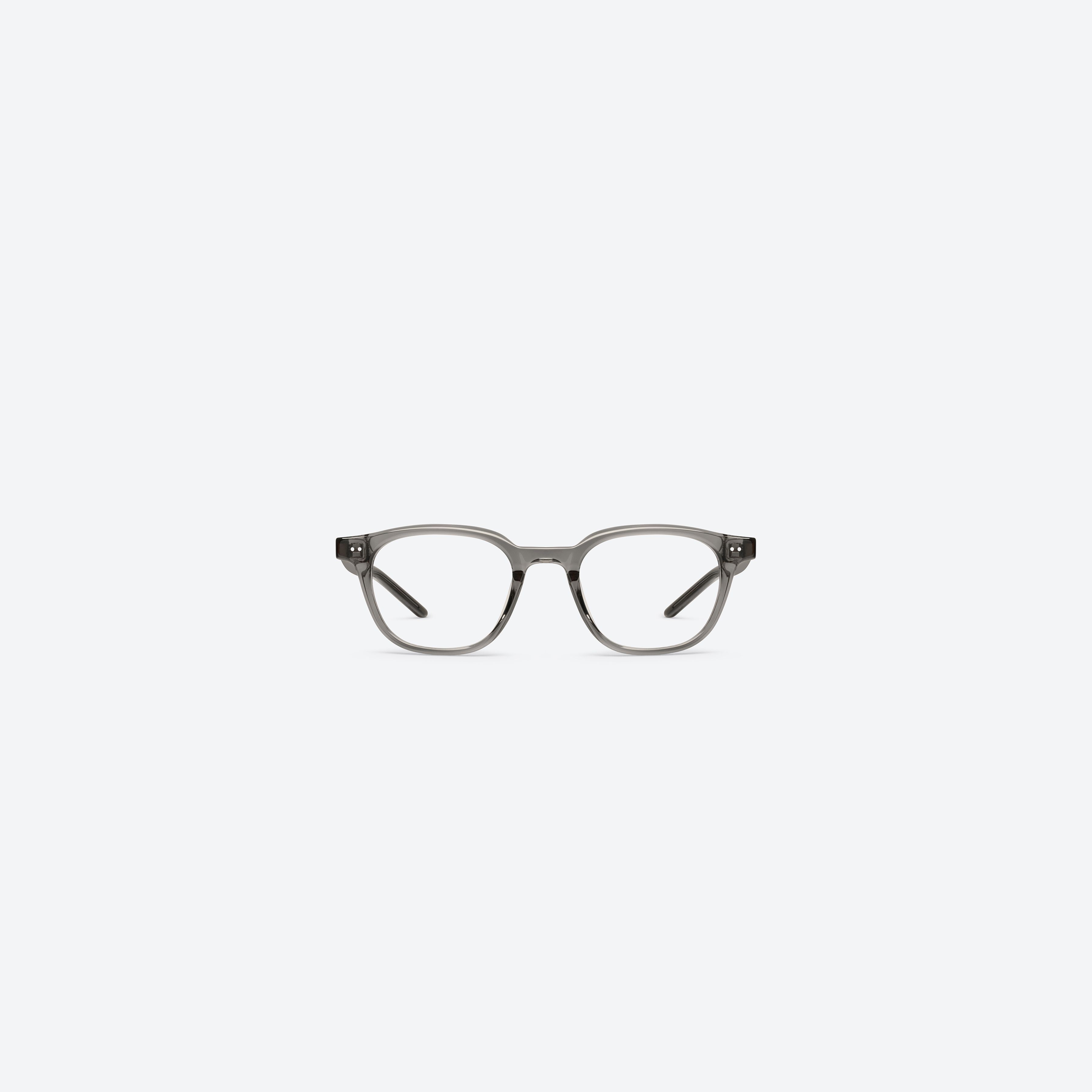 A front view of Gentle Monster Poet Brc17 Similar Brown Acetate framed Square glasses.