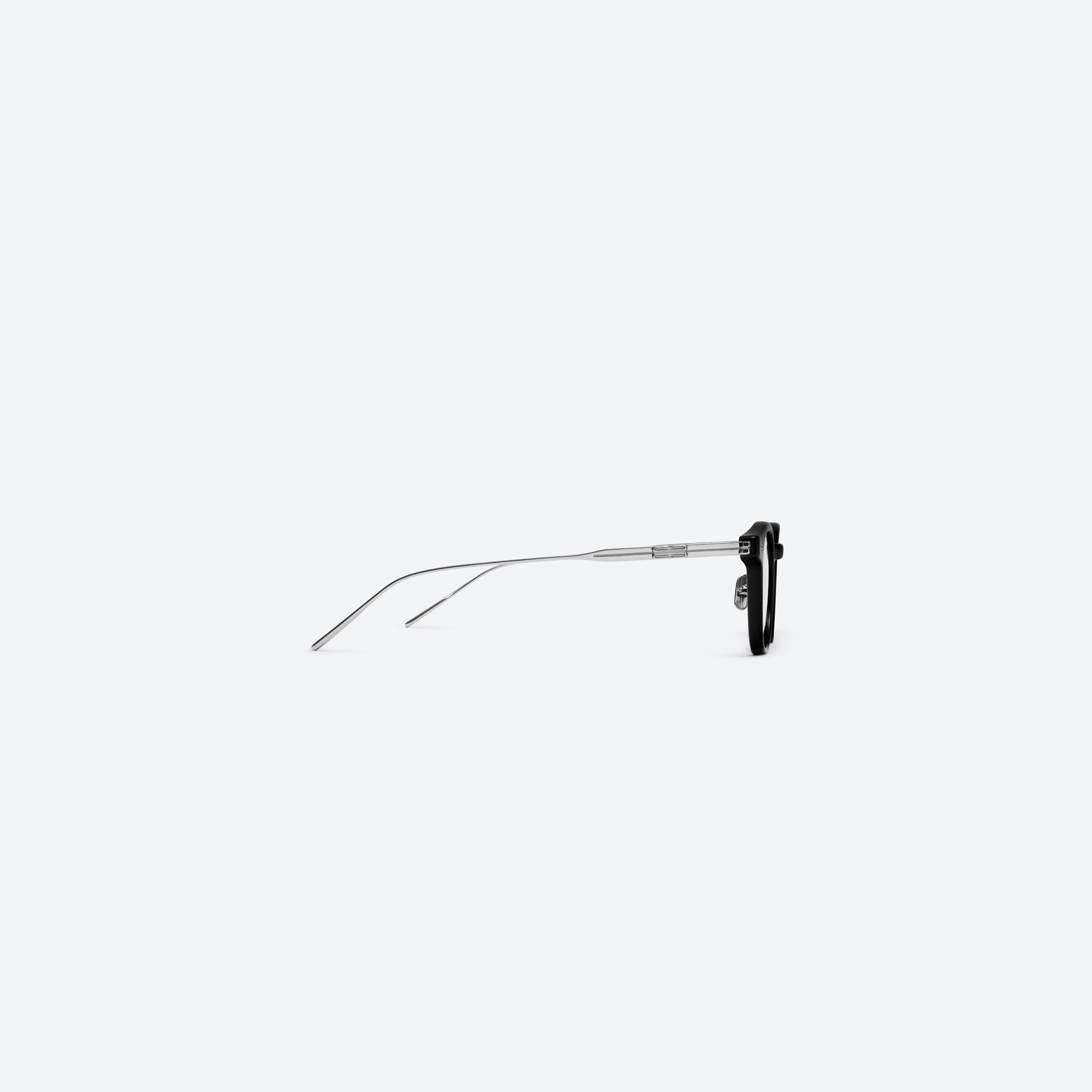 A detailed right view of Gentle Monster Odin 01 Black Mixed framed Square glasses.