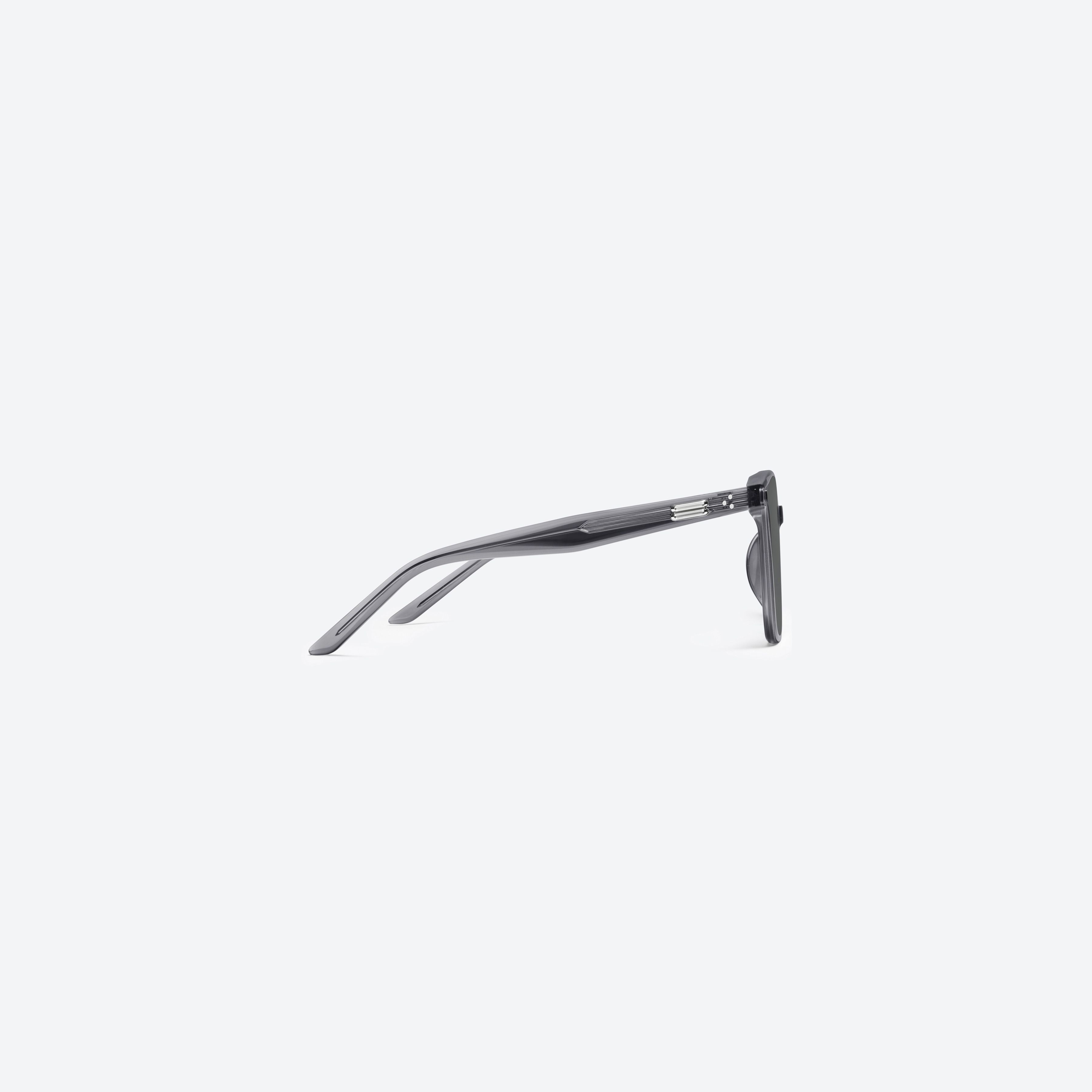 A detailed right view of Gentle Monster Alma G1 Gray Acetate framed Square sunglasses.