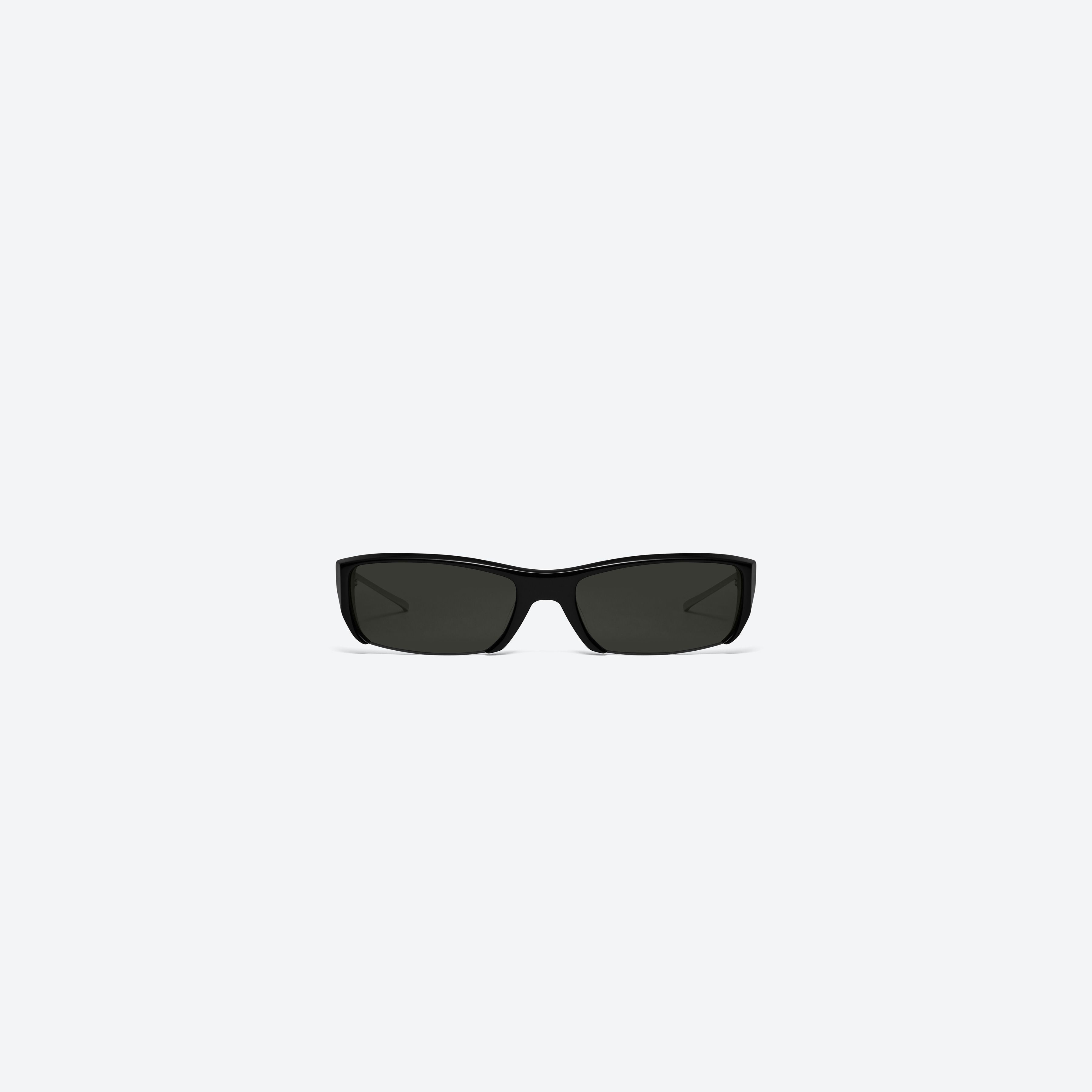 A front view of Gentle Monster Room 433 01 Black Mixed framed Square sunglasses.